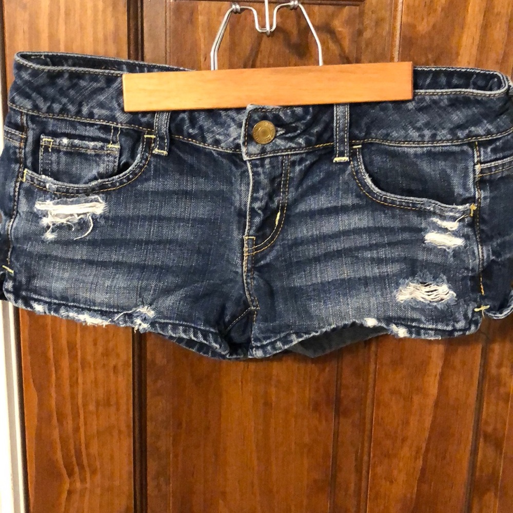 American Eagle distressed jean shorts